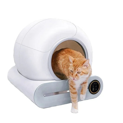 OVOZI 65L Smart Cat Litter Box | Fully Automatic Closed Cat Toilet with 2.4GHz Wi-Fi APP Control, Easy Clean & Automatic Deodorizer