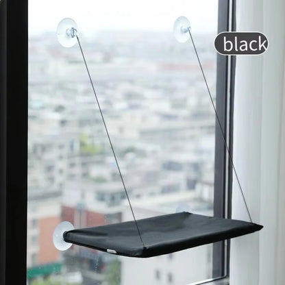 Winter Cat Window Hammock - Heavy Duty Suction Cup Cat Window Perch for Indoor Cats, Space Saving Hanging Bed & Climbing Frame