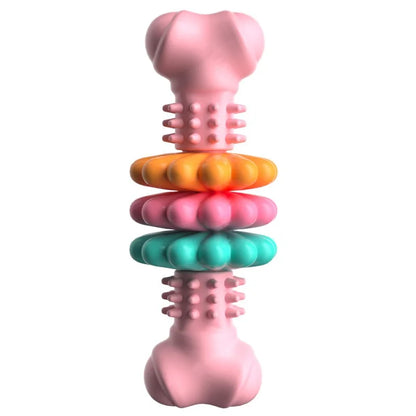 Bite-Resistant Dog Teething Chew Stick | Leak-Proof Dental & Treat Toy