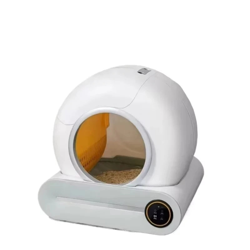 OVOZI 65L Smart Cat Litter Box | Fully Automatic Closed Cat Toilet with 2.4GHz Wi-Fi APP Control, Easy Clean & Automatic Deodorizer