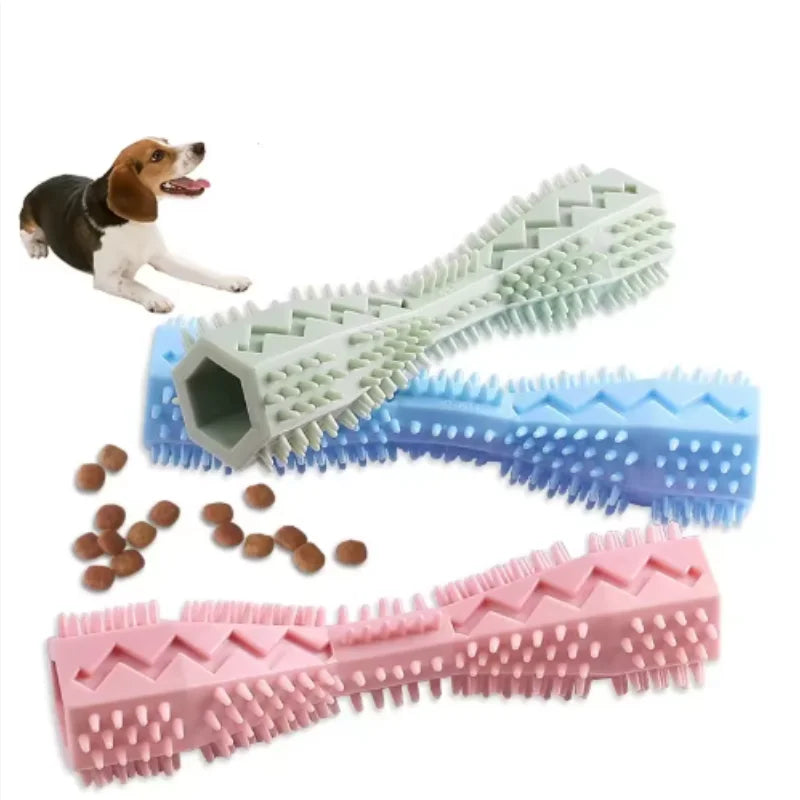 Bite-Resistant Dog Teething Chew Stick | Leak-Proof Dental & Treat Toy