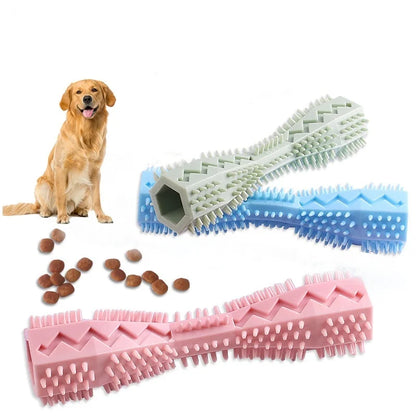 Bite-Resistant Dog Teething Chew Stick | Leak-Proof Dental & Treat Toy
