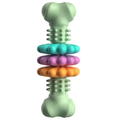Bite-Resistant Dog Teething Chew Stick | Leak-Proof Dental & Treat Toy