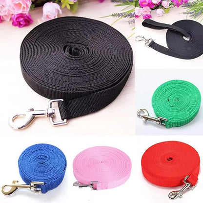 Nylon Extra Long Dog Leash | Heavy Duty Tracking Lead